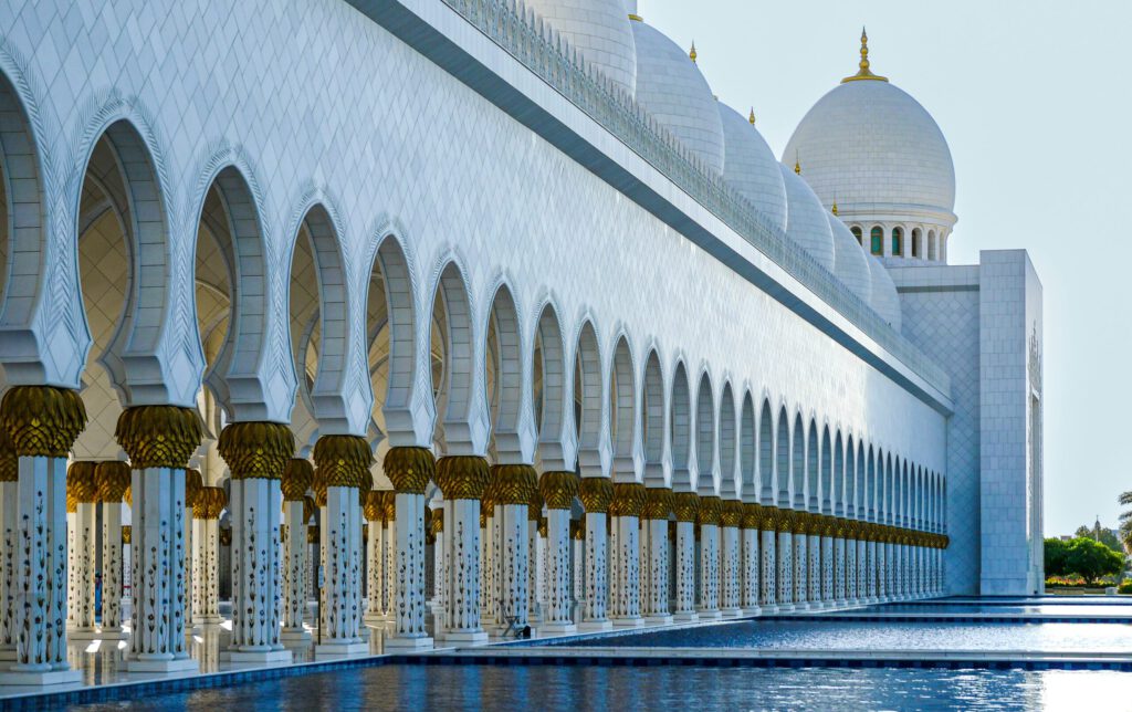 Die Grosse Moschee in Abu Dhabi
