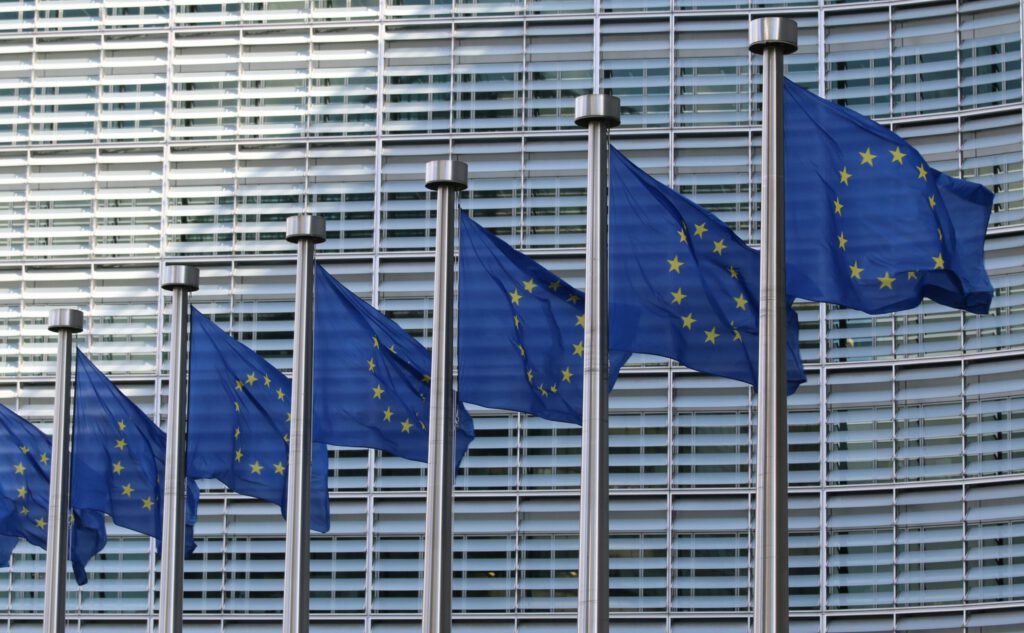 EU-Flaggen in Brüssel