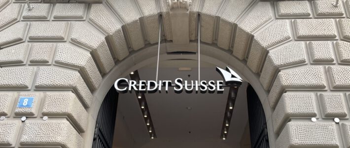 Logo der einstigen Credit Suisse am Zürcher Paradeplatz
