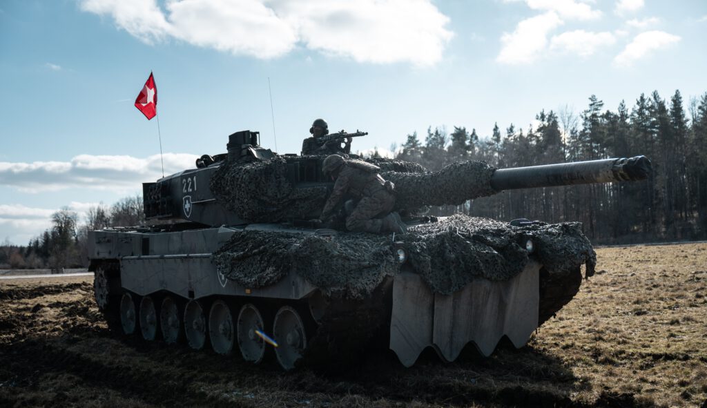 Ein Leopard-Panzer der Schweizer Armee
