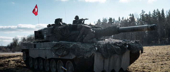 Ein Leopard-Panzer der Schweizer Armee