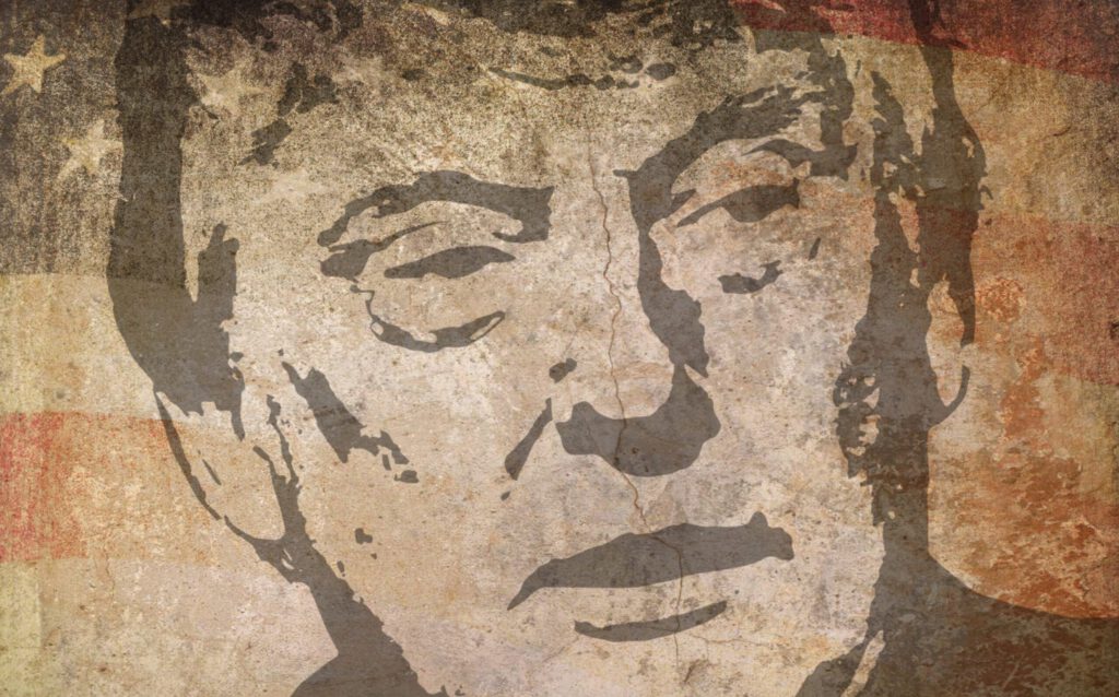 Ein Portrait von US-Präsident Donald Trump