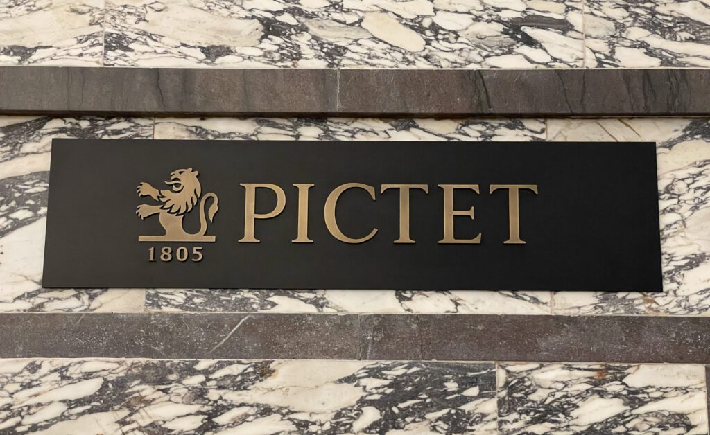 Logo der Privatbank Pictet