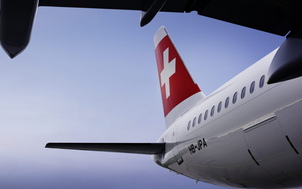 Ein Airbus A321neo der Swiss