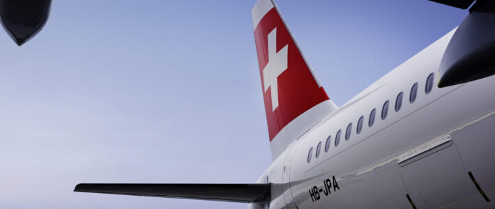 Ein Airbus A321neo der Swiss