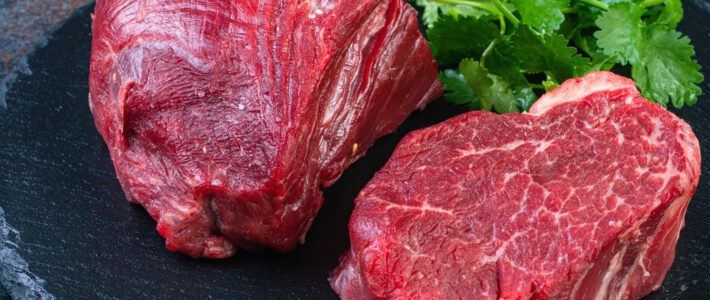 Fleisch auf einem Teller