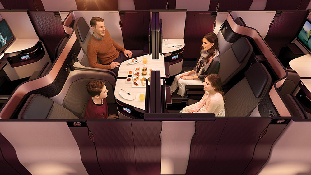Qsuite von Qatar Airways