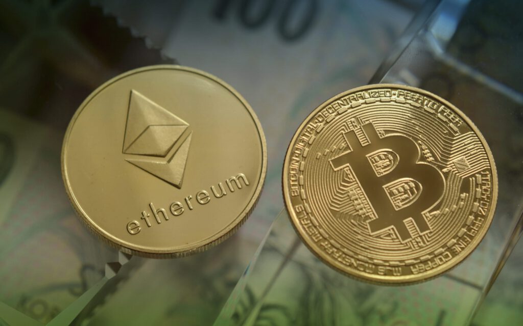 Bitcoin und Ethereum