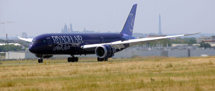 Ein Flugzeug der neuen Riyadh Air