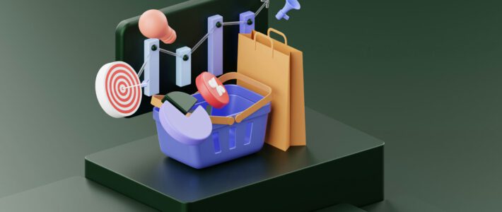 Wegen einer US-Statistikerin muss die Welt weiterzittern Eine Waage mit Einkaufskörben und Statistiken im Hintergrund