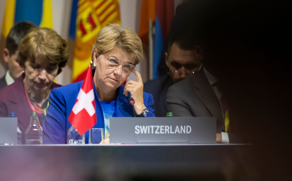 Viola Amherd an der Bürgenstock-Konferenz zur Ukraine