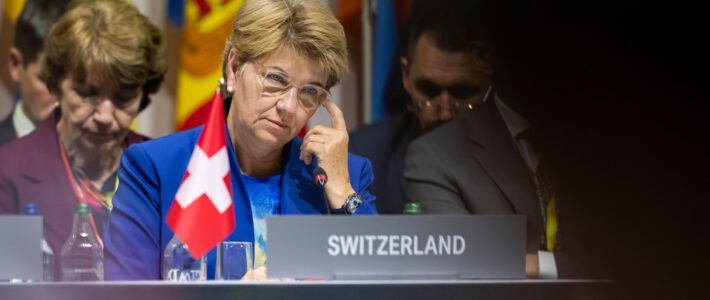 Viola Amherd an der Bürgenstock-Konferenz zur Ukraine