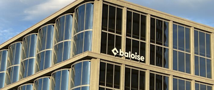 Logo der Baloise am Basler Hauptsitz
