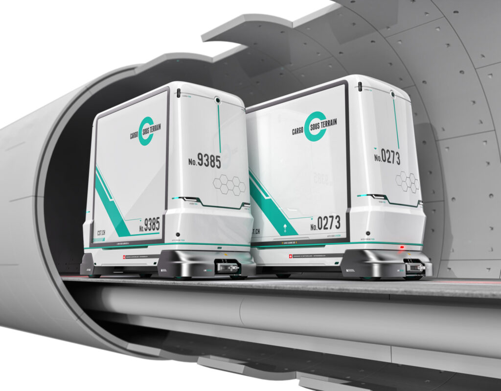 CST mit einem Tunneltransportsystem