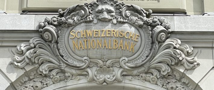 Logo der Schweizerischen Nationalbank in Bern