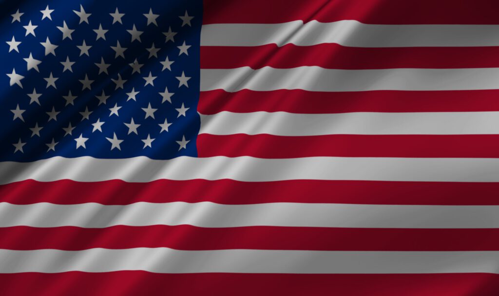 Eine US-Flagge