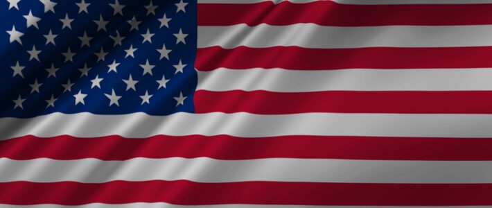 Eine US-Flagge