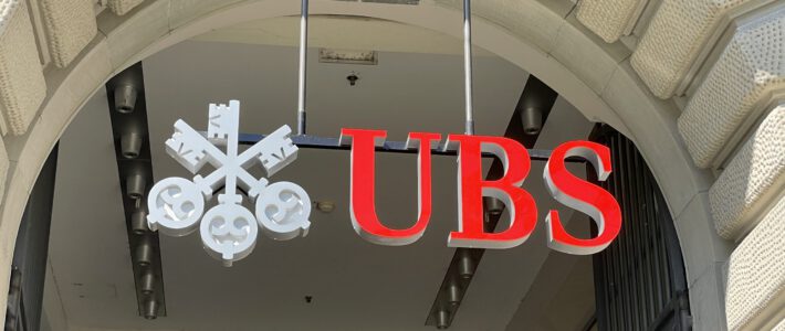 Logo der UBS am Zürcher Paradeplatz