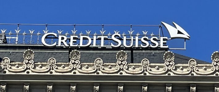 Logo der Credit Suisse am einstigen Hauptsitz in Zürich