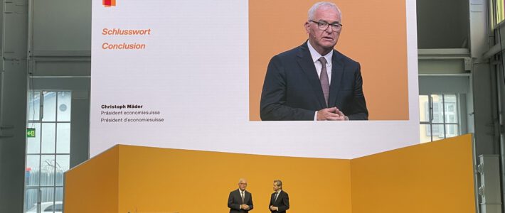 Economiesuisse-Präsident am «Tag der Wirtschaft» in Baden