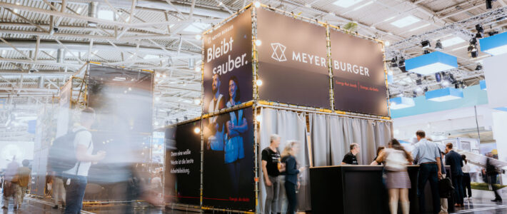 Ein Messestand von Meyer Burger