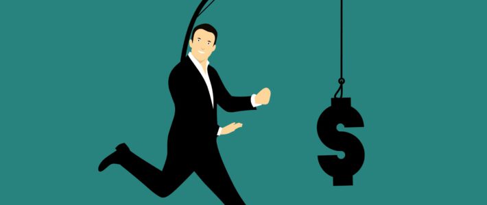 Sozialpartner erkämpfen deutlich mehr Reallohn Ein Mann mit einem Dollar-Zeichen vor seinem Körper