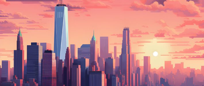 Die Skyline von New York