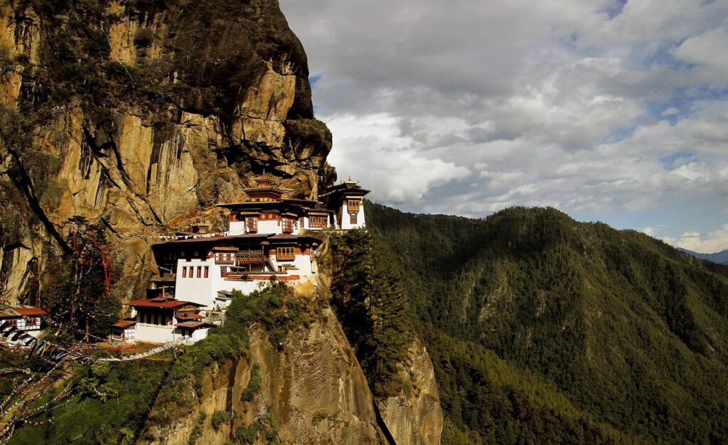 Ein Tempel in Bhutan