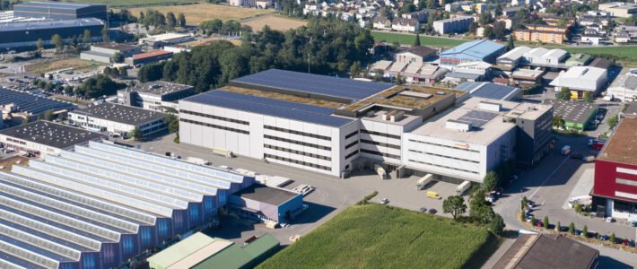 Neues Logistikzentrum der Post in Villmergen im Kanton Aargau