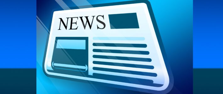 Negatives Eigenkapital plagt Online-Medium «Republik» Eine schematische Zeitung vor blauem Hintergrund