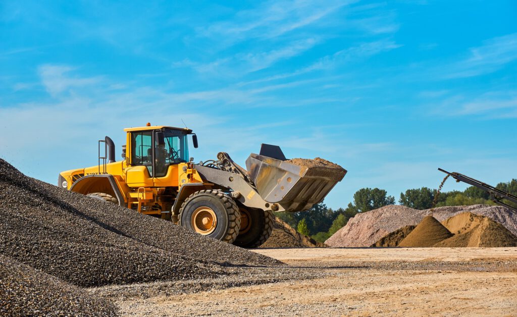 Ein Fahrzeug in einer Kohlemine