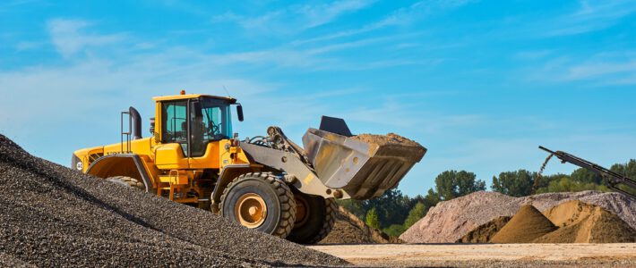 Ein Fahrzeug in einer Kohlemine