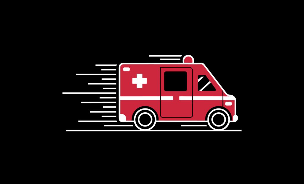 Eine Ambulanz