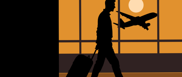 Genf bereinigt Missstand bei Grenzkontrollen am Flughafen ein Mann mit einem Rollkoffer an einem Flughafen