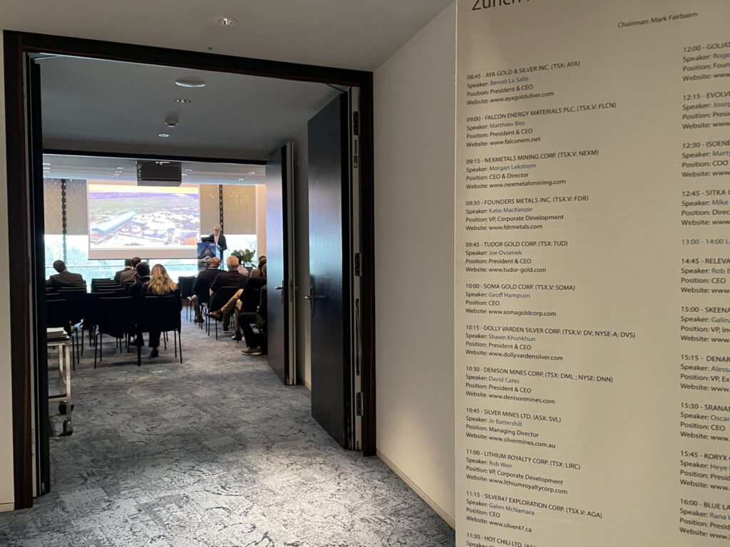 Einzelne Firmen stellten ihre Projekte an der SMI-Rohstoff-Konferenz im Dolder Grand vor