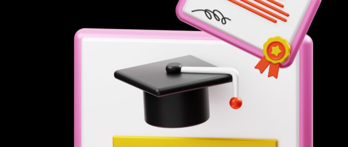 Nächster Betrugsskandal um Ausbildungszertifikate Ein Zertifikat vor einem Notebook