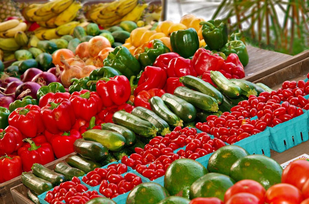 Gemüse in einem Supermarkt