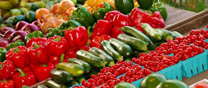 Detailhandel strotz vor Zuversicht Gemüse in einem Supermarkt