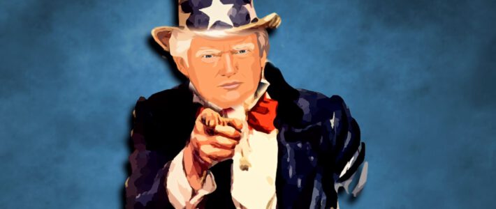 Trump reisst nächste Baustelle mit der Schweiz auf US-Präsident Donald Trump zeigt mit einem Finger