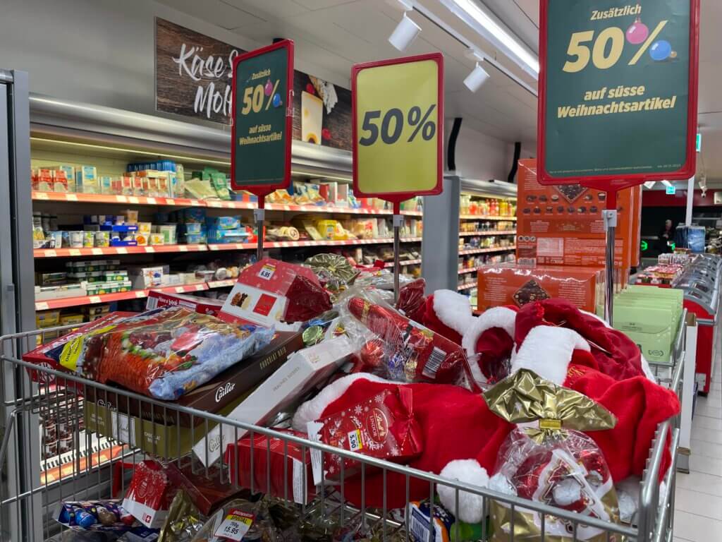 Rabattschlacht auf Weihnachtsschokolade bei Denner