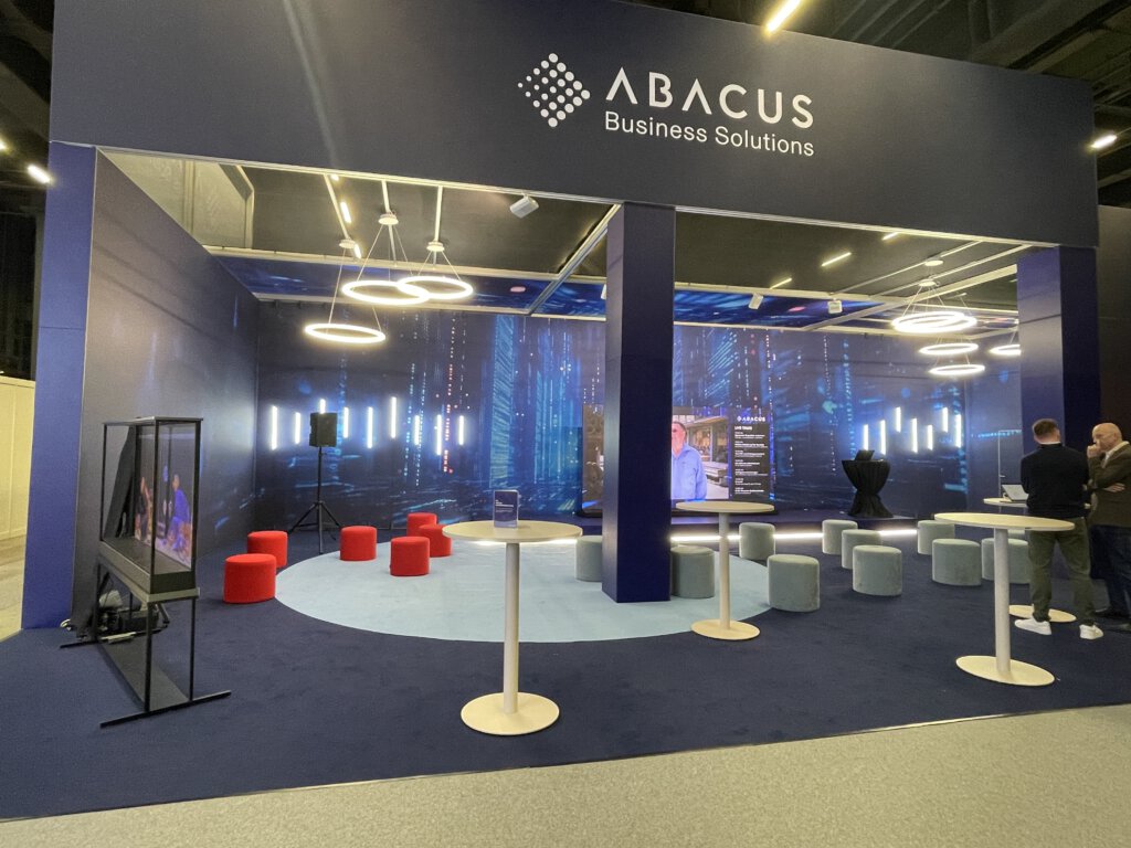 Stand an der Swissbau 2026 vom Softwarehersteller Abacus