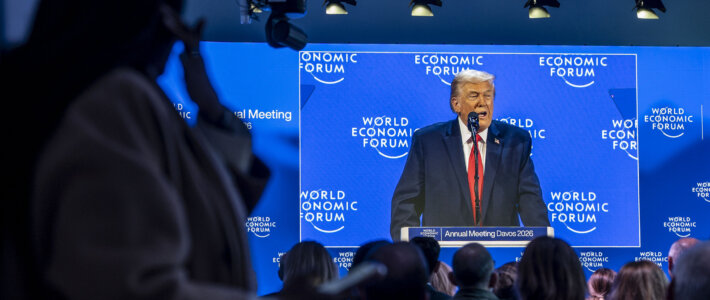 US-Präsident Donald Trump am WEF 2026 in Davos