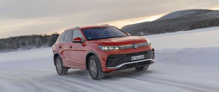 Volkswagen gewinnt Marktanteile Ein VW Tiguan im Schnee