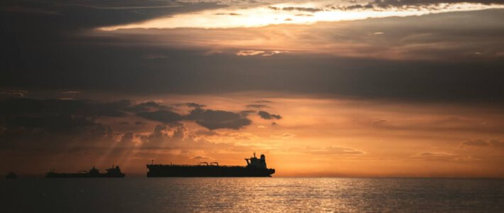 oil ship in front of Venezuela