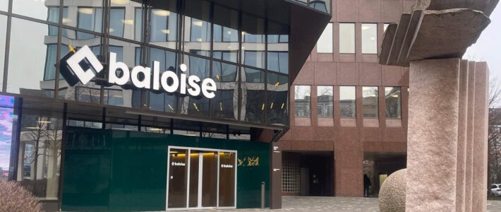 Logo der Baloise an Campus in Basel