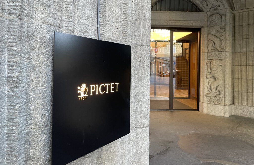 Logo von Pictet in Zürich an der Bahnhofstrasse