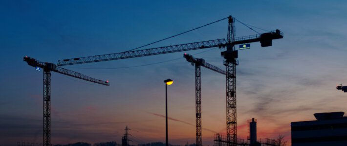 Schweizer Erzeugerpreise geben deutlich nach Eine Baustelle in Yverdon-les-Bain