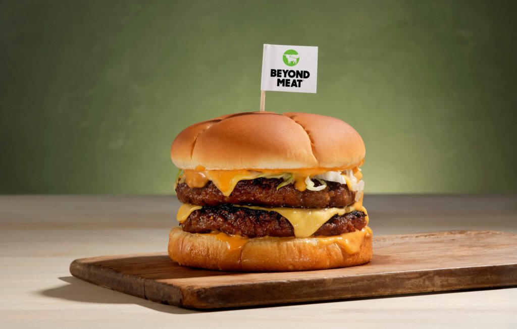 Ein Burger von Beyond Meat ohne Fleisch