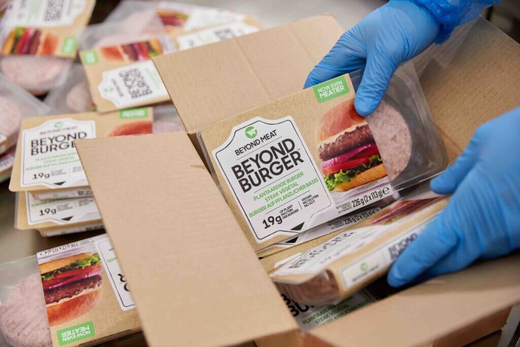Herstellung von Beyond-Meat-Burger
