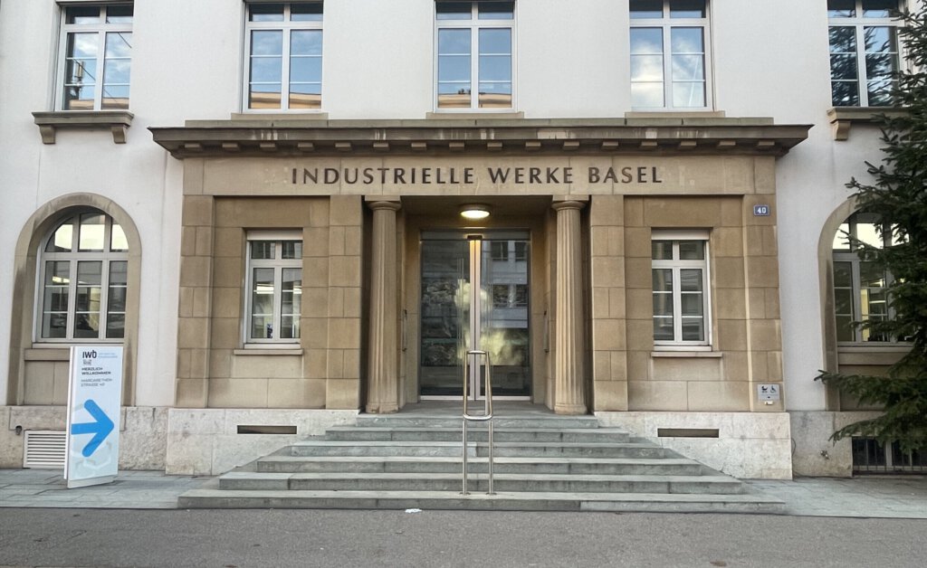 Haupteingang der Industriellen Werke Basel IWB